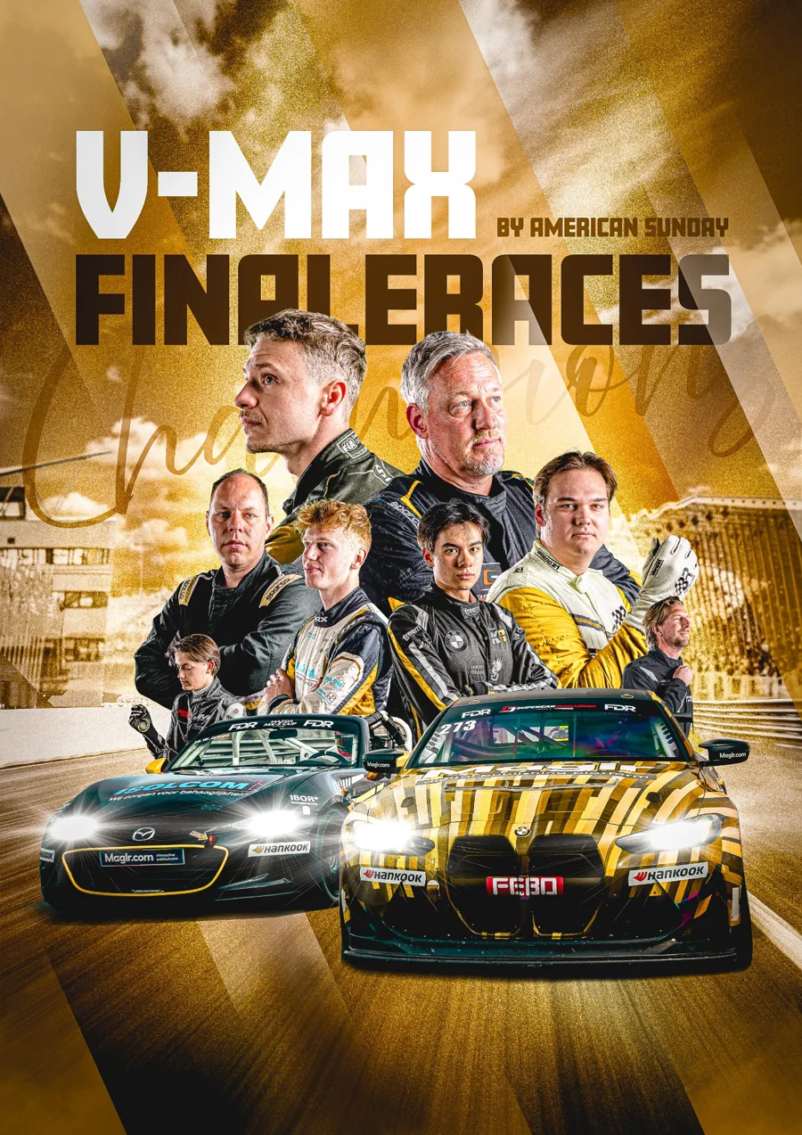 Evenementenposter V-Max Finaleraces 2026